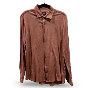 Strellson Santos Stretch Slim Fit Button Down Shirt‎ Men's Size Large Casual